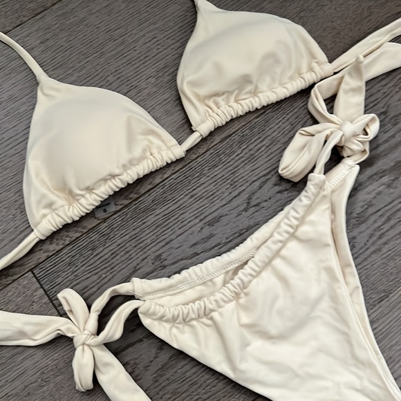 Cream String Bikini Set - Picture 4 of 5